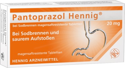 Pantoprazol Hennig bei Sodbrennen 20mg