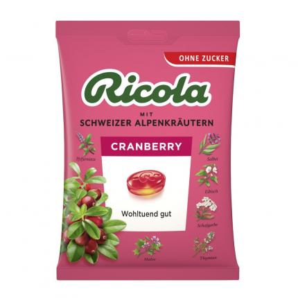 Ricola Cranberry Schweizer Kräuterbonbon zuckerfrei