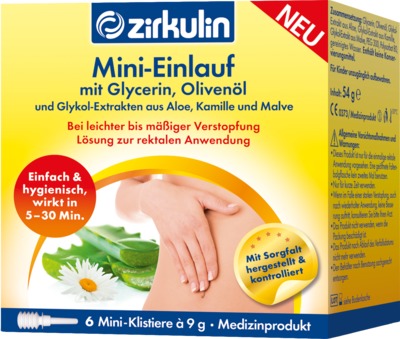 ZIRKULIN Mini-Einlauf mit Glyzerin Klistiere