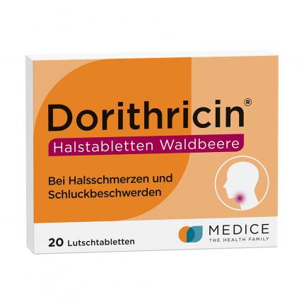 Dorithricin Waldbeere Lutschtabletten bei Halsschmerzen