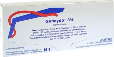 WELEDA GENCYDO 3% Injektionslösung