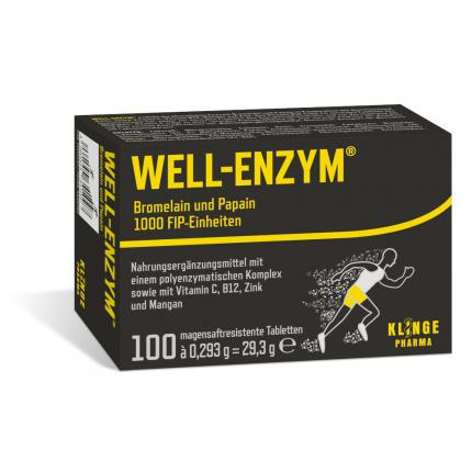 WELL-ENZYM Bromelain und Papain 1000 FIP-Einheiten