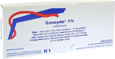 WELEDA GENCYDO 1% Injektionslösung