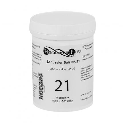 HOMOEOPATHIEFUCHS Schüssler-Salz Nummer 21 Zincum chloratum D6 Biochemie
