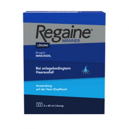 Regaine Männer Lösung mit Minoxidil bei erblich bedingtem Haarausfall