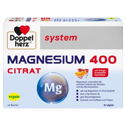 Doppelherz system MAGNESIUM 400 CITRAT