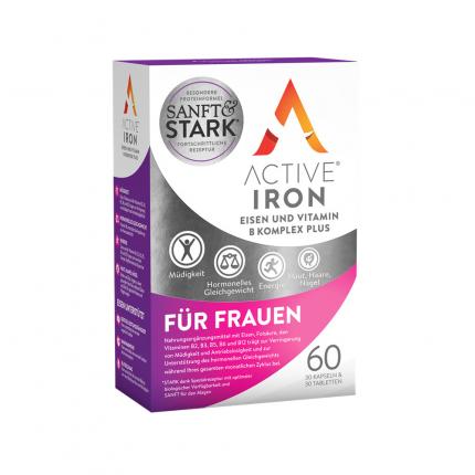 Active Iron Eisen und Vitamin B Komplex Plus FÜR FRAUEN