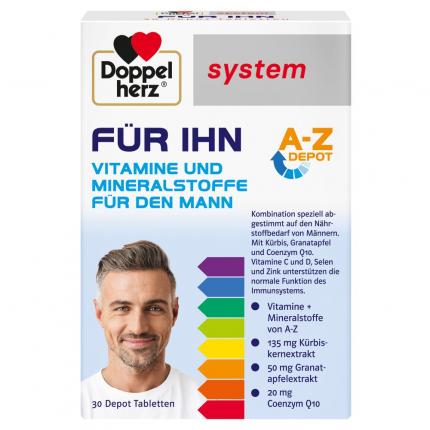 Doppelherz system FÜR IHN VITAMINE UND MINERALSTOFFE