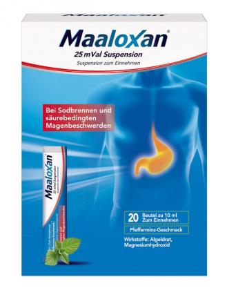 MAALOXAN Suspension bei Sodbrennen &amp; Magenschmerzen