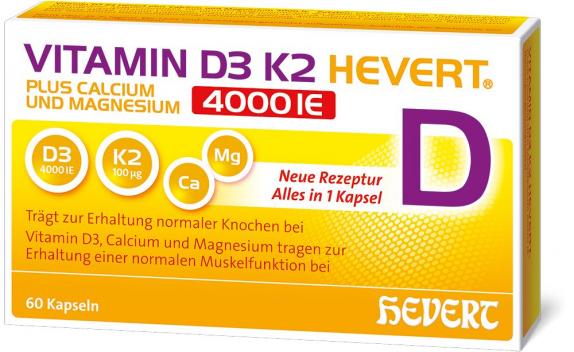 VITAMIN D3 K2 HEVERT 4000 I.E.