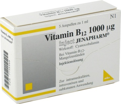 VITAMIN B12 1.000 µg Inject Jenapharm Ampullen