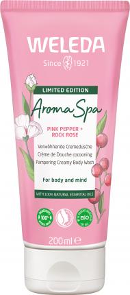 WELEDA Aroma Spa Cremedusche PINK PEPPER + ROCK ROSE