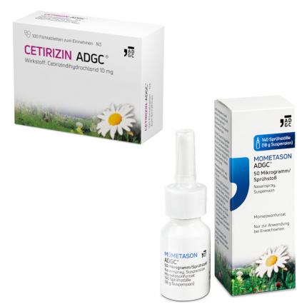 Cetirizin und Mometason ADGC Allergieset