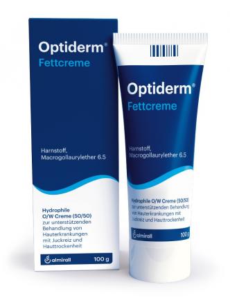 Optiderm Fettcreme bei Juckreiz und trockener Haut