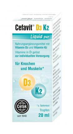 Cefavit D3 K2 Liquid Pur Tropfen Zum Einnehmen