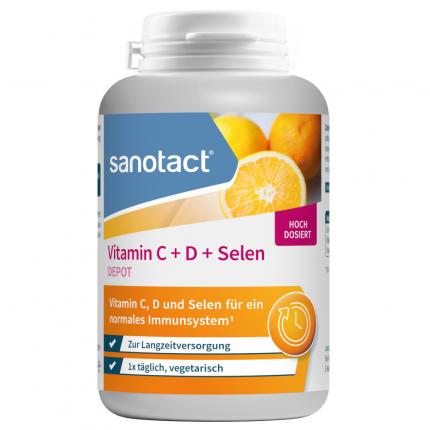 sanotact Vitamin C + D + Selen DEPOT