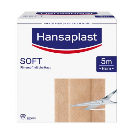 Hansaplast SOFT Pflaster 6 cm x 5m