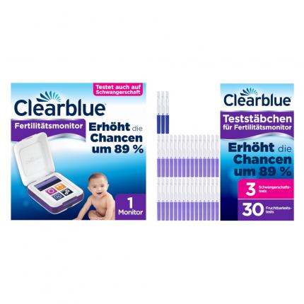 Clearblue Fertilitätsmonitor Advanced und Teststäbchen Set