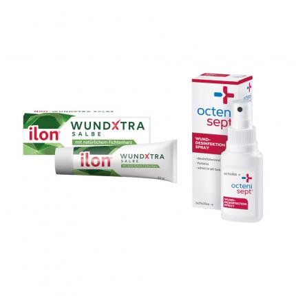 ilon WundXtra + Octenisept Wund- &amp; Desinfektionsspray Set