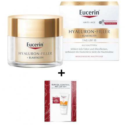 Eucerin HYALURON FILLER + ELASTICITY Anti Aging Tagespflege mit LSF 15