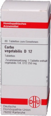 CARBO VEGETABILIS D 12 Tabletten