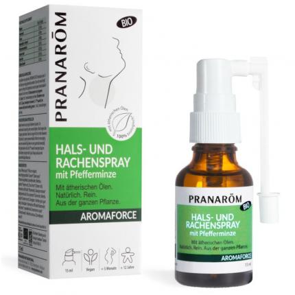 PRANAROM HALS- UND RACHENSPRAY mit Pfefferminze