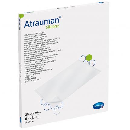 ATRAUMAN Silicone steril 20x30 cm Kompressen