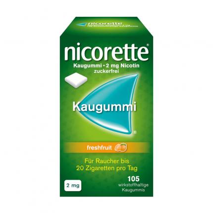 nicorette 2 mg Nikotinkaugummi freshfruit -20% Cashback*