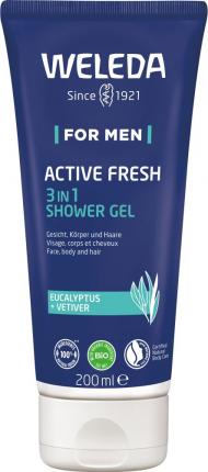 WELEDA FOR MEN ACTIVE FRESH 3 in 1 SHOWER GEL