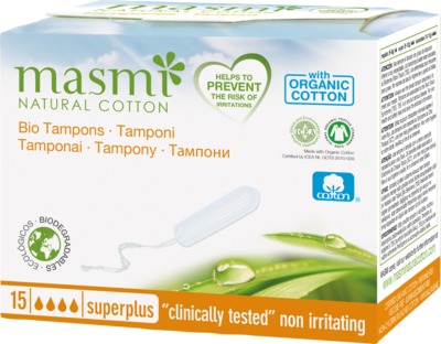 masmi Bio Tampons Super Plus 100% Bio-Baumwolle