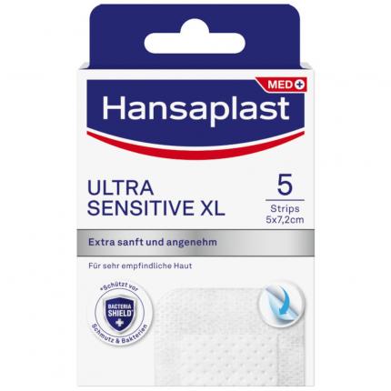 Hansaplast ULTRA SENSITIVE XL Pflasterstrips 5x7,2cm