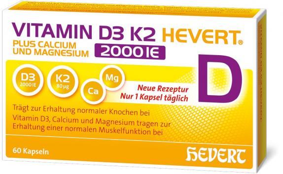 Vitamin D3 K2 HEVERT 2000 I.E.