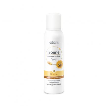 medipharma cosmetics Sonne SCHUTZ &amp; BRÄUNE Bronze LSF 50 Aerosol-Spray