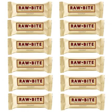 Raw Bite Bio Riegel Coconut 12er Pack