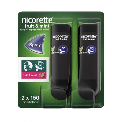nicorette fruit &amp; mint Spray mit Nikotin -20% Cashback*