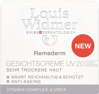 LOUIS WIDMER Remederm Gesichtscreme UV 20 unparfümiert