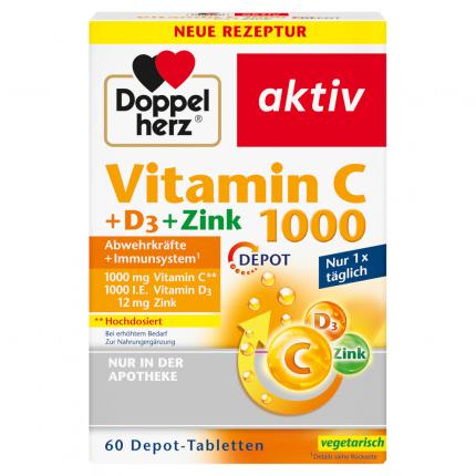 Doppelherz aktiv Vitamin C 1000 + D3 + Zink