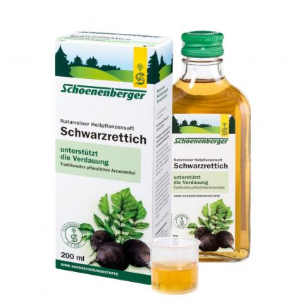 Schoenenberger Naturreiner Heilpflanzensaft Schwarzrettich