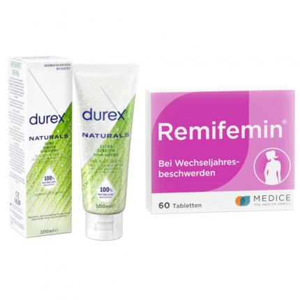 Remifemin + Durex Naturals Gleitgel Set