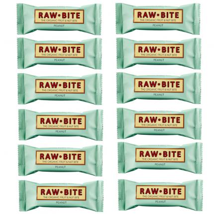 RAW-BITE PEANUT BIO RIEGEL 12er Pack