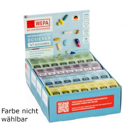 WEPA 1x7 Wochenbox farbig sortiert pastell