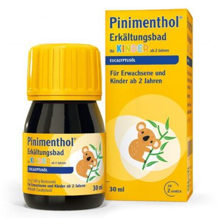 Pinimenthol Erkältungsbad für Kinder ab 2 Jahren - mit Eucalyptusöl