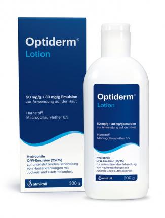 Optiderm Lotion bei Juckreiz und trockener Haut