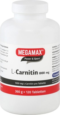 MEGAMAX L Carnitin 1000 mg Tabletten