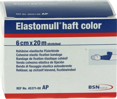 ELASTOMULL haft color 6 cmx20 m Fixierb.blau