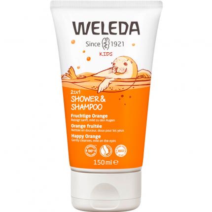 Weleda Kids 2in1 Shower &amp; Shampoo Fruchtige Orange