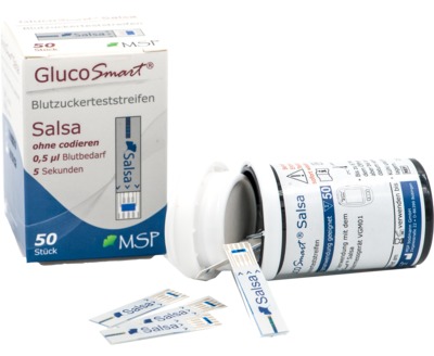 GLUCOSMART Salsa Blutzuckerteststreifen Dose