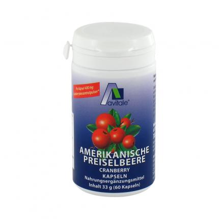 Avitale PREISELBEERE amerikanisch 400 mg Kapseln