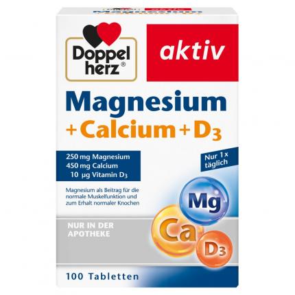 Doppelherz aktiv Magnesium + Calcium + D3