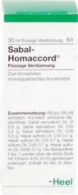 SABAL HOMACCORD Tropfen